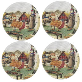 Hermia Set de 4 Salvamanteles Individuales Multicolor